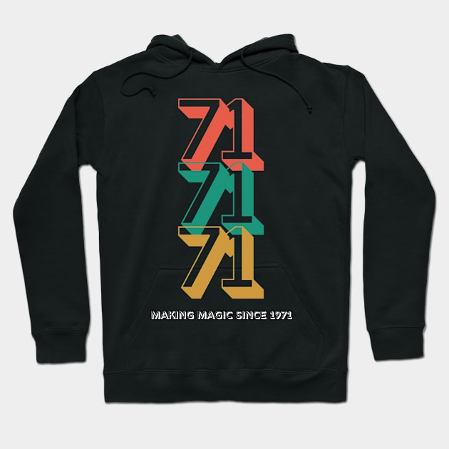 Magic 50th Anniversary Hoodie by magicalshirtdesigns